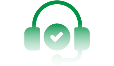 Green Headset Support Icon