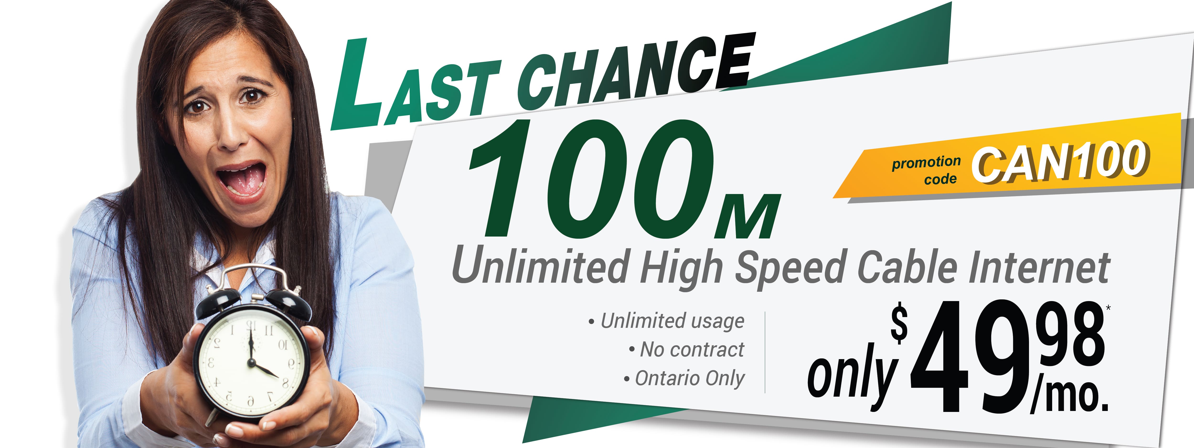 Last Chance to Save on High Speed Cable Internet Ontario (PROMOTION HAS ENDED)