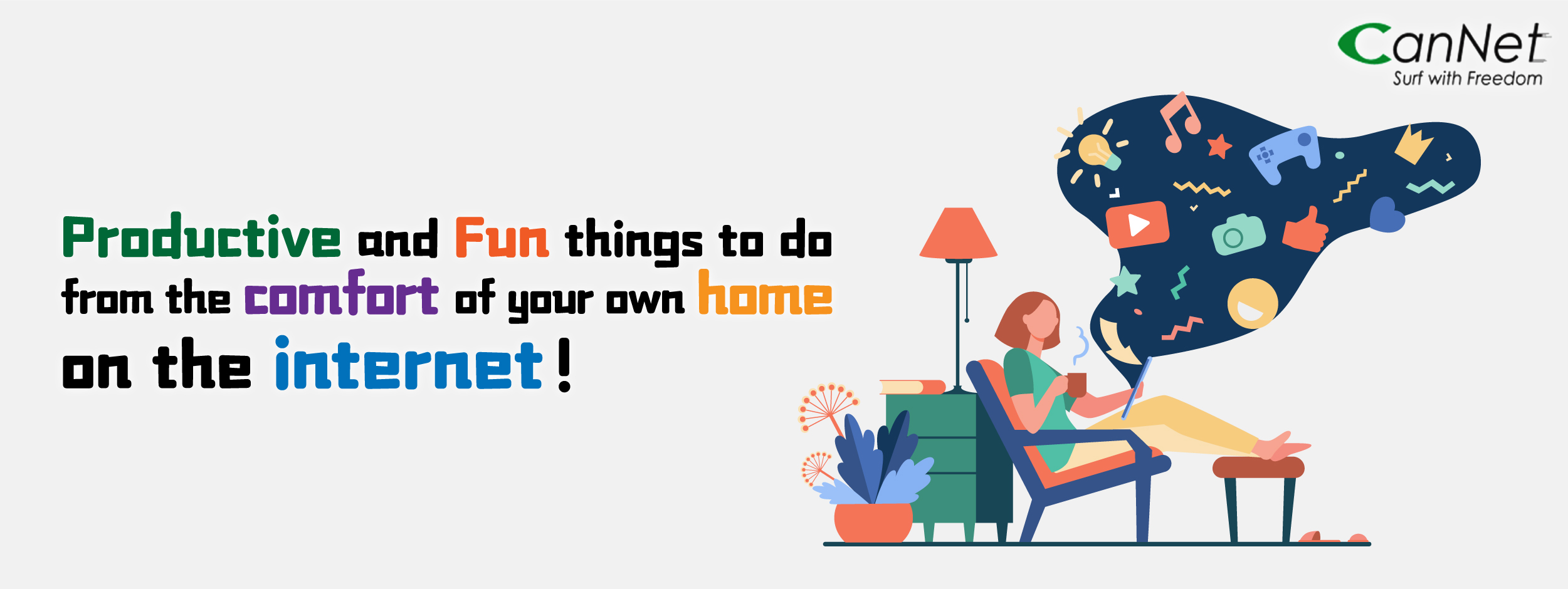 Productive and Fun things to do from the comfort of your own home on the internet!