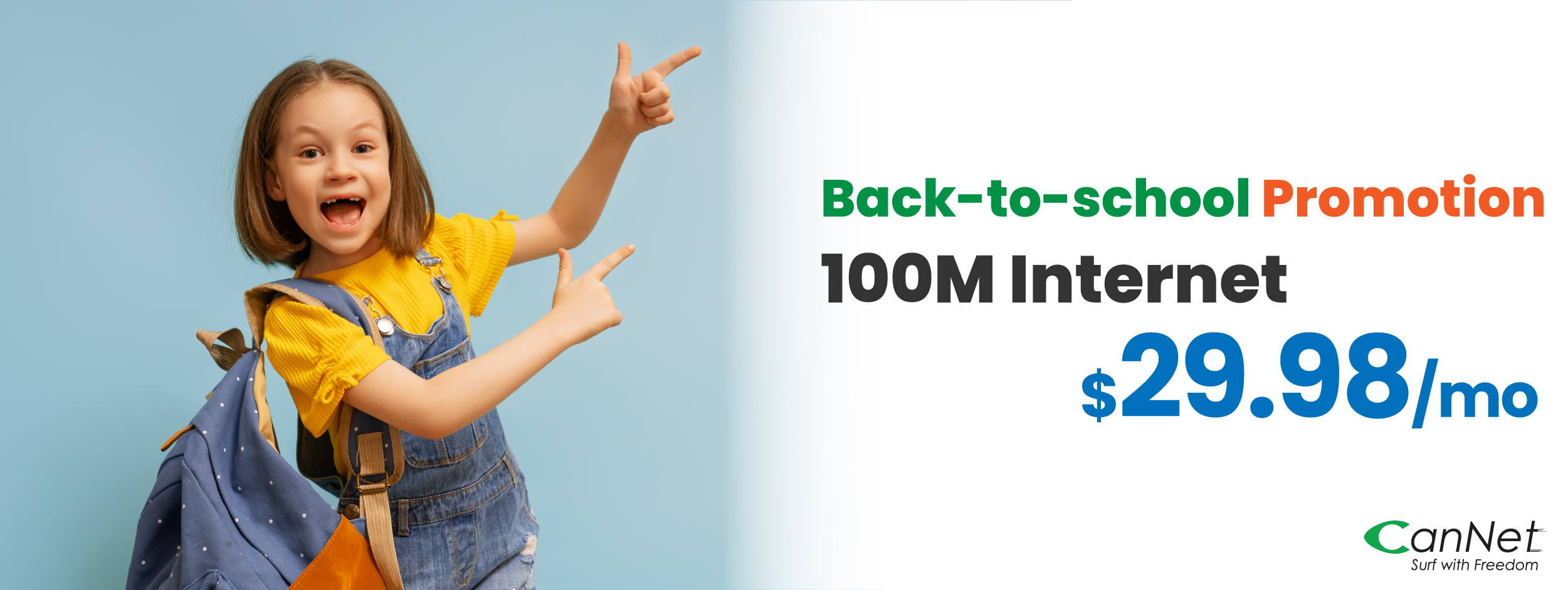 Child poses for back-to-school promotion 