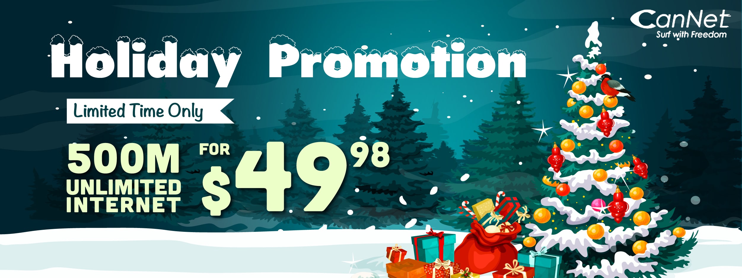 Limited Time Promotion: High-speed Cable Internet Plans for Rogers service area 500M for $49.98/m or 1000M for $59.98/m