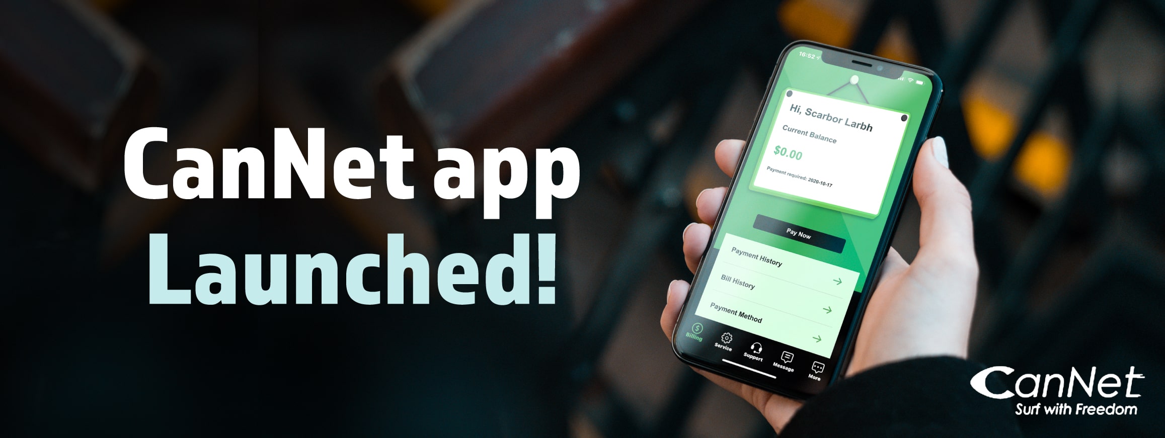 CanNet app launch